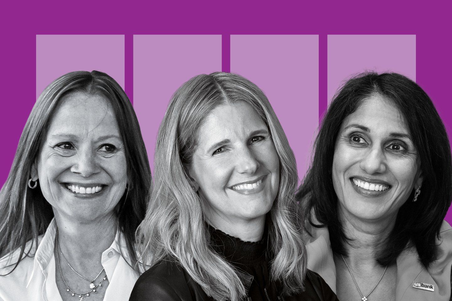 Mary Barra, Jennifer Witz, Gunjan Kedia