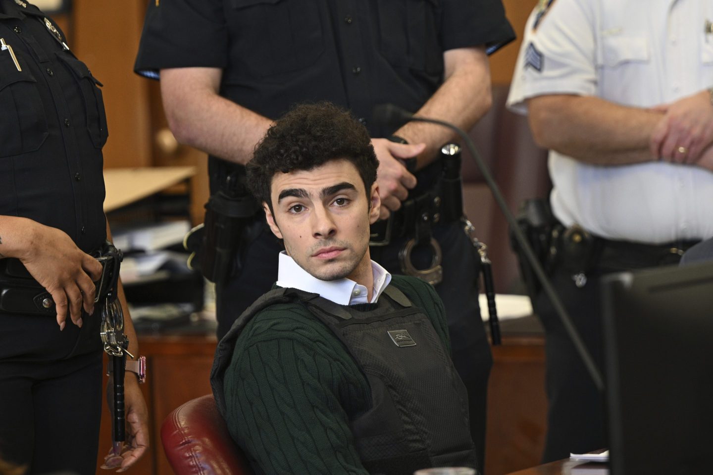 FILE &#8211; Luigi Mangione, accused of fatally shooting Brian Thompson, the CEO of UnitedHealthcare, appears in Manhattan state court in New York, Friday, Feb. 21, 2025. (Curtis Means/Pool Photo via AP, File
