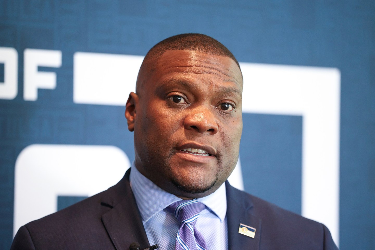 Tulsa Mayor Monroe Nichols IV speaks during the Legacy event for the Tulsa Race Massacre on Sunday, June 1, 2025, at Greenwood Cultural Center in Tulsa, Okla. (AP Photo/Joey Johnson)