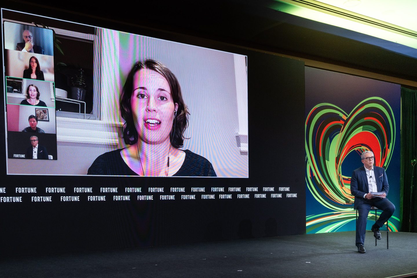Speakers at the Fortune Brainstorm AI Singapore conference discussed AI competition between the U.S. and China.
