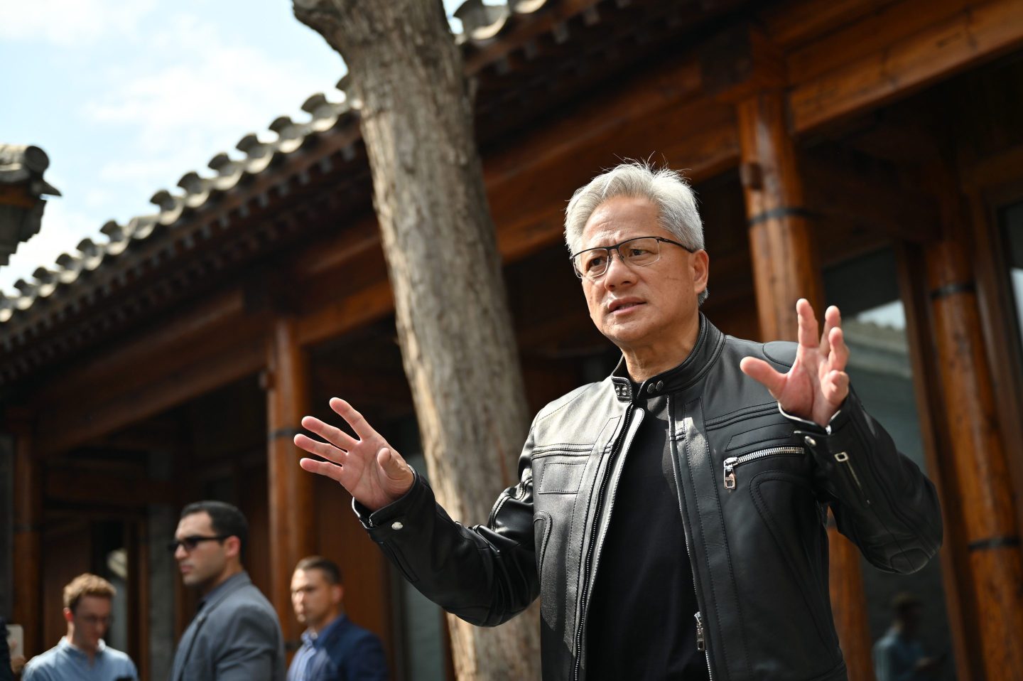 Nvidia CEO Jensen Huang speaking in China.