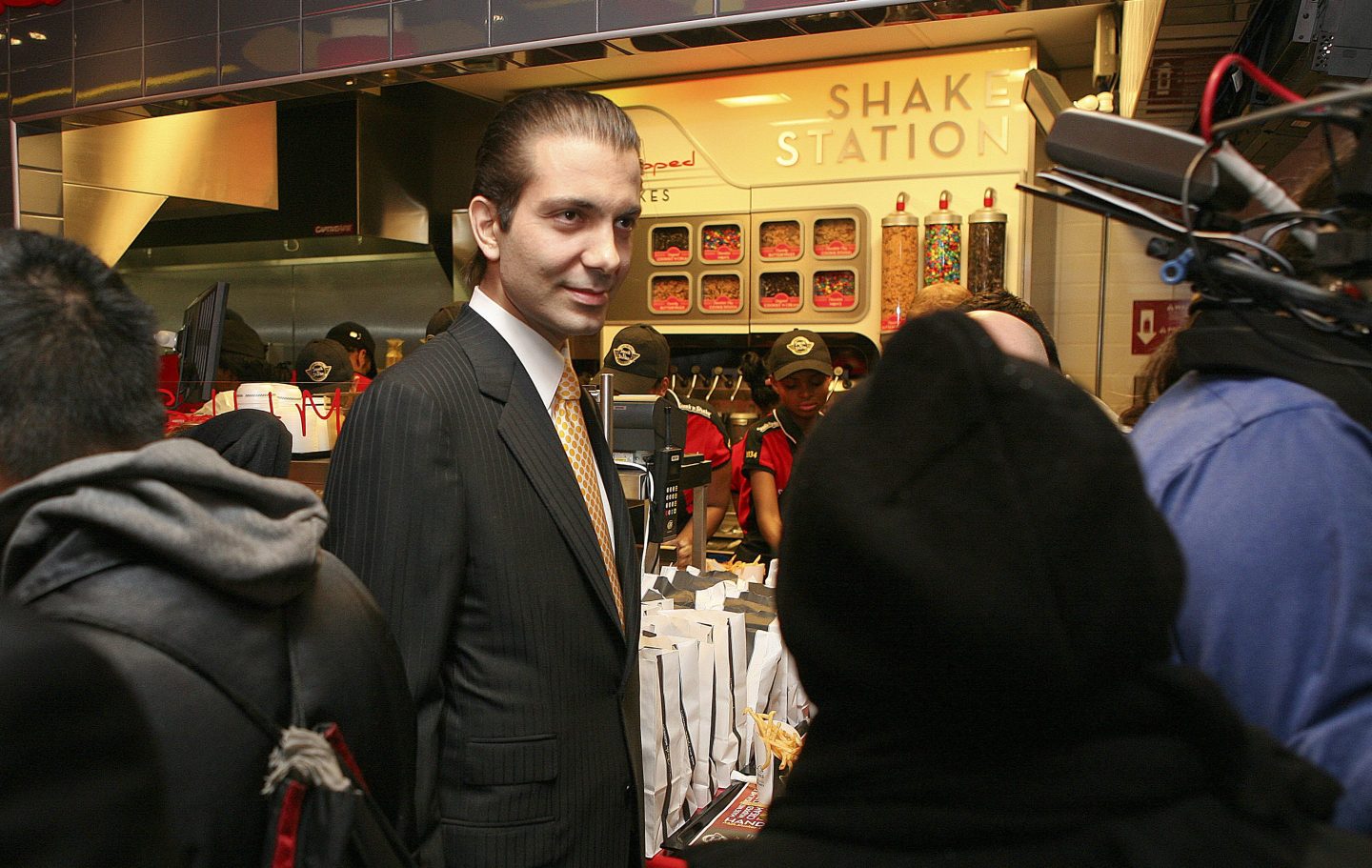 Sardar Biglari, chairman of Biglari Holdings and chief executive of Steak &#8216;n Shake, at an opening of one of the fast food restaurants in New York, Jan. 12, 2012. Biglari is one of a small army of investors who have styled themselves closely after Warren Buffett. (Ozier Muhammad/The New York Times)