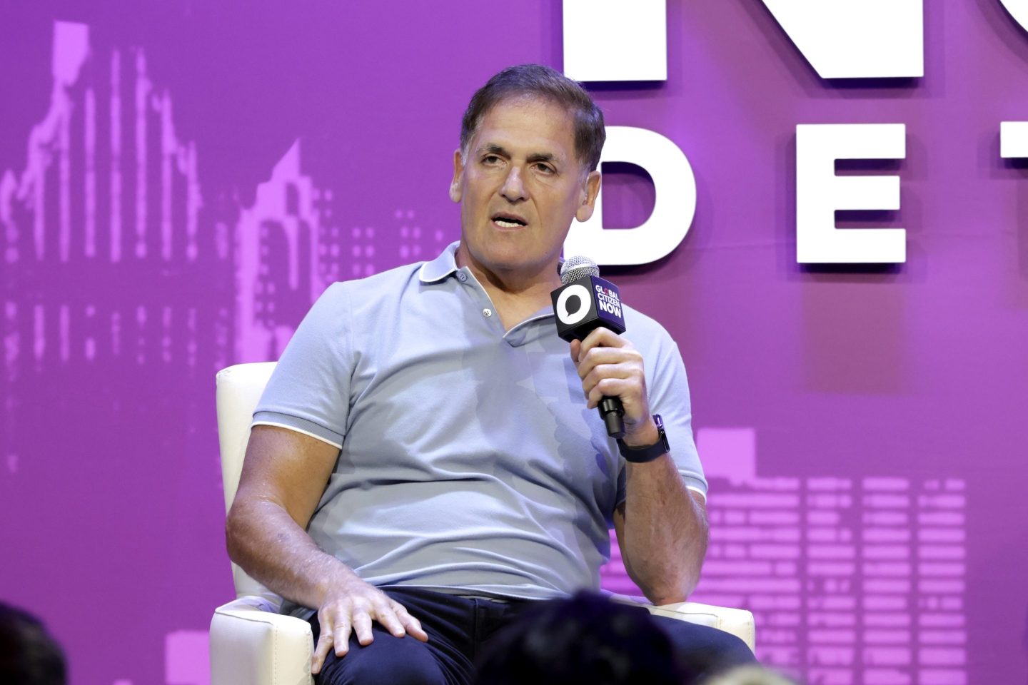 Mark Cuban speaks onstage during Global Citizen NOW at Hudson’s Detroit on July 10, 2025 in Detroit, Michigan.
